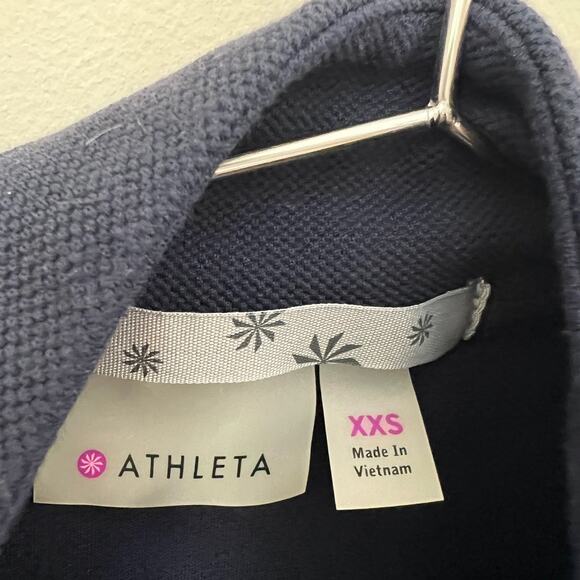 ATHLETA Womens SALUTATION JACKET Navy Blue Full Zip Size XXS - Picture 8 of 16